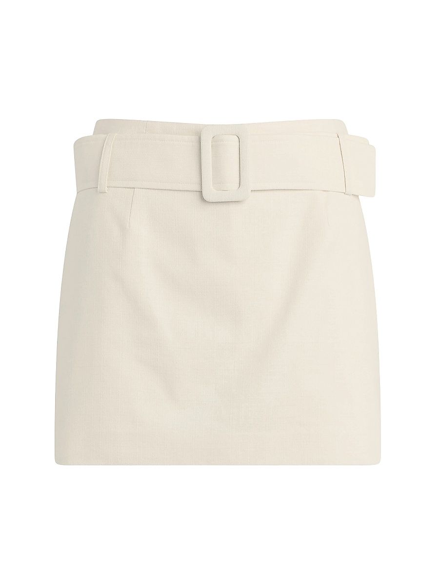 Women's The Farrah Cotton Miniskort - Cream - Size 0