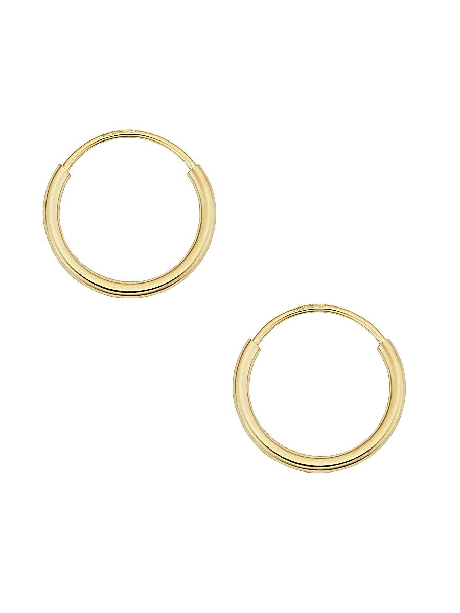 Women's 14K Yellow Gold Endless Hoop Earrings - Yellow Gold