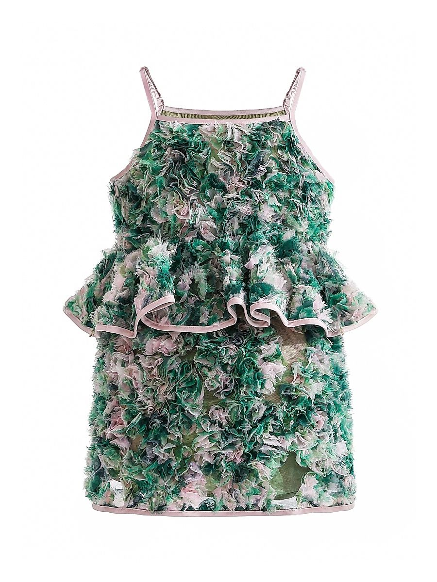 Little Girl's & Girl's Zinnia Skirt Set - Green - Size 3