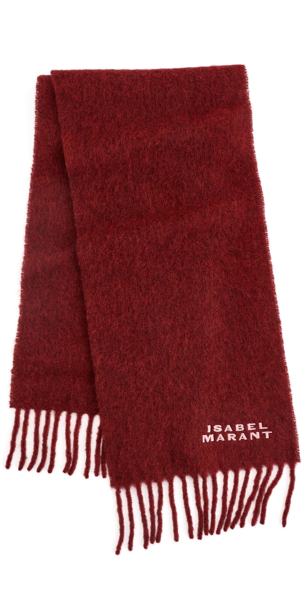 Isabel Marant Firny GZ Scarf Burgundy One Size