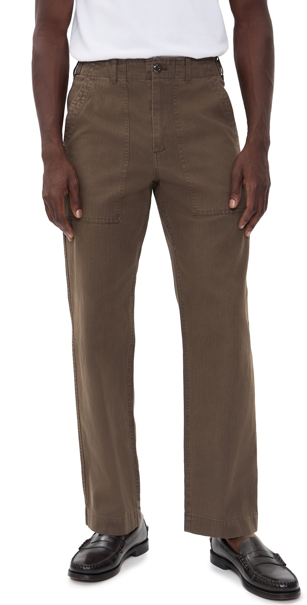 Alex Mill Herringbone Field Pants Espresso 29
