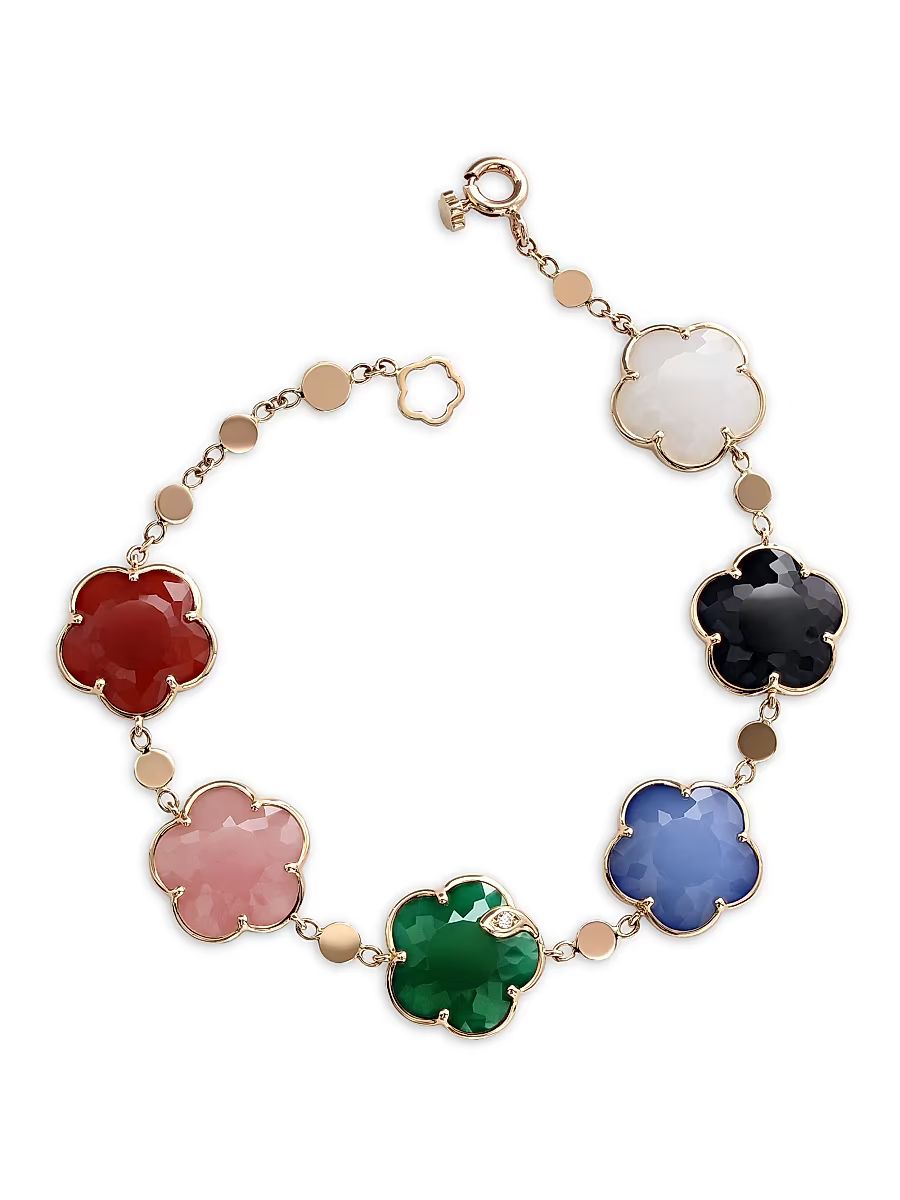 Women's Petit Joli 18K Rose Gold & Multi-Gemstone Bracelet