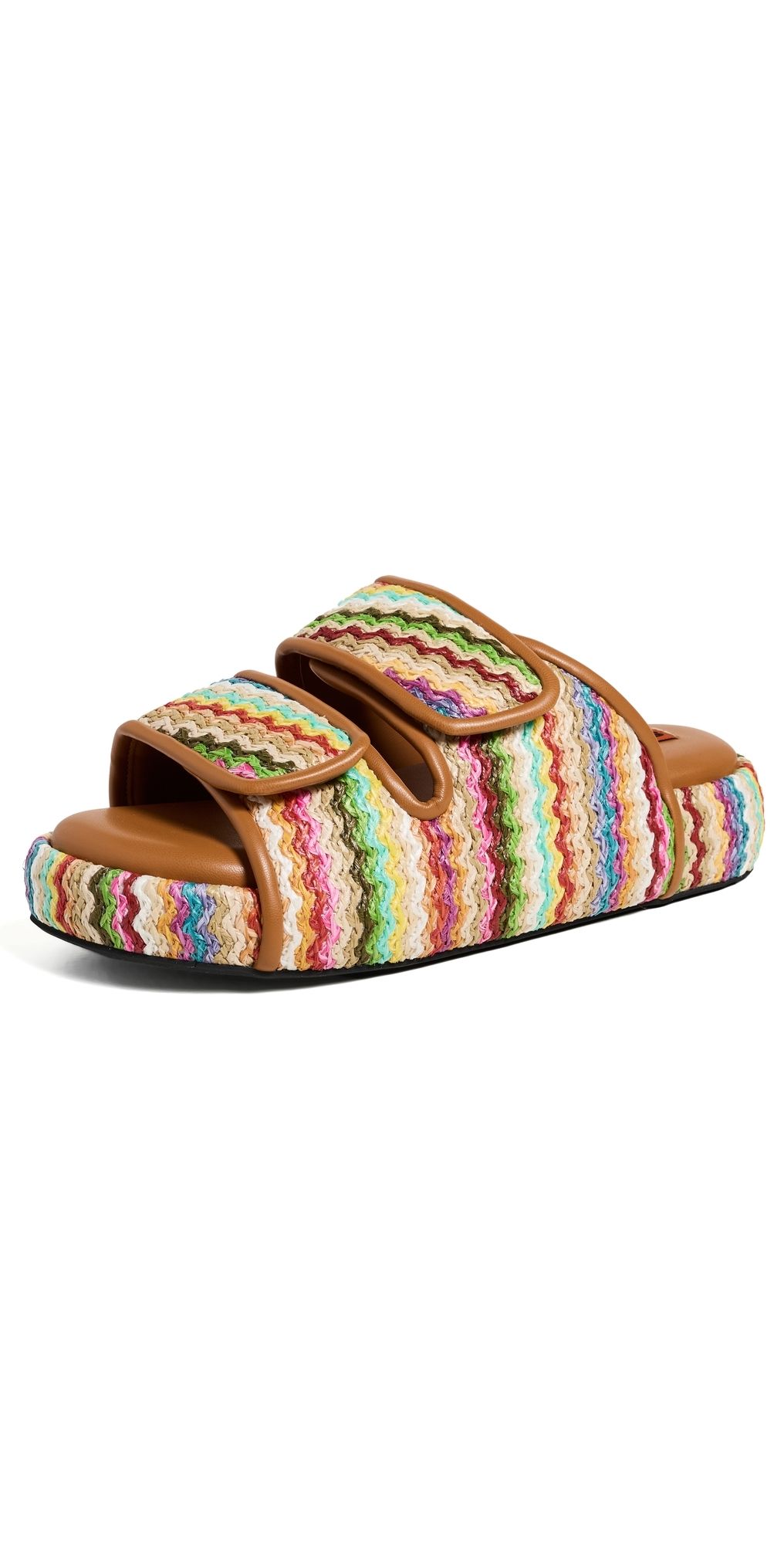 SIMONMILLER Raffia Cro Slides Tropical Twist 41