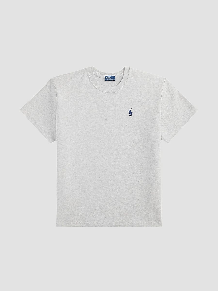Women's Logo Cotton Jersey T-Shirt - Grey Ash Heather - Size XL