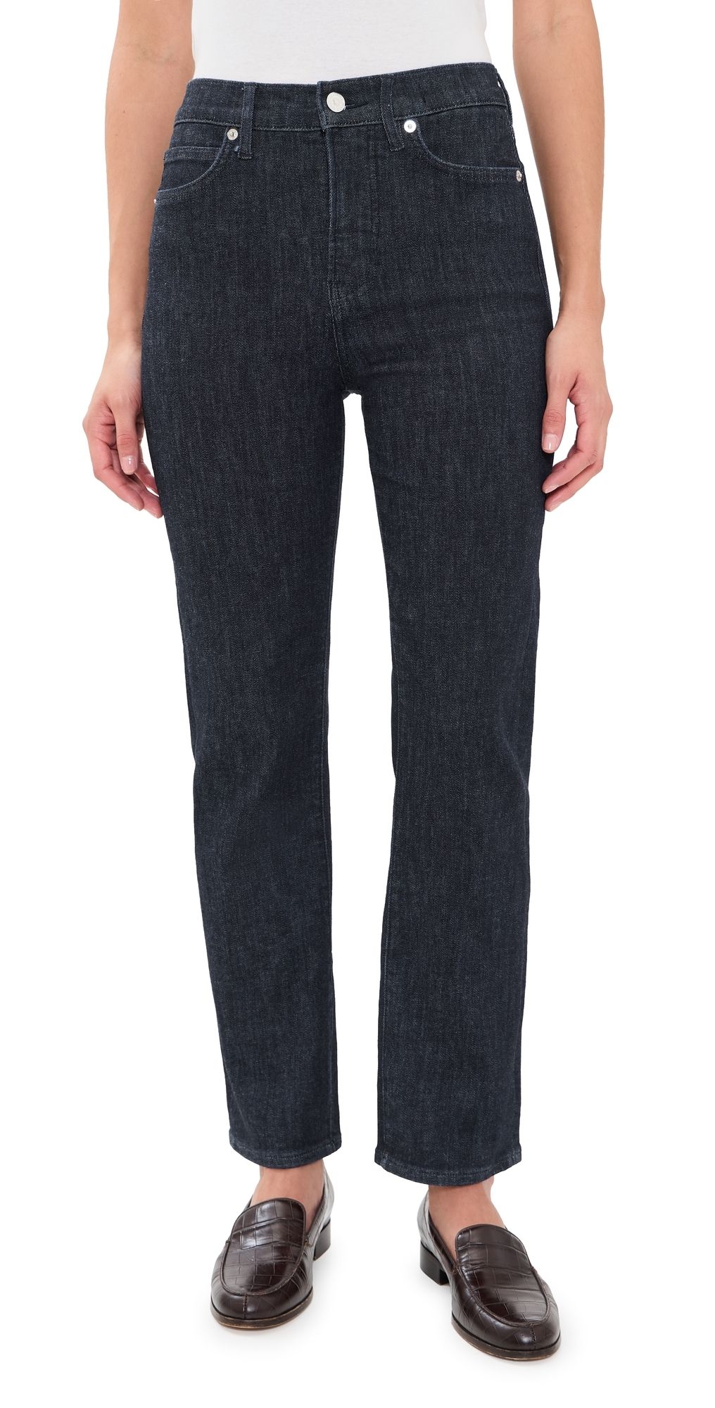 Veronica Beard Jean Milla Slim Straight Jeans Indigo Rinse 26