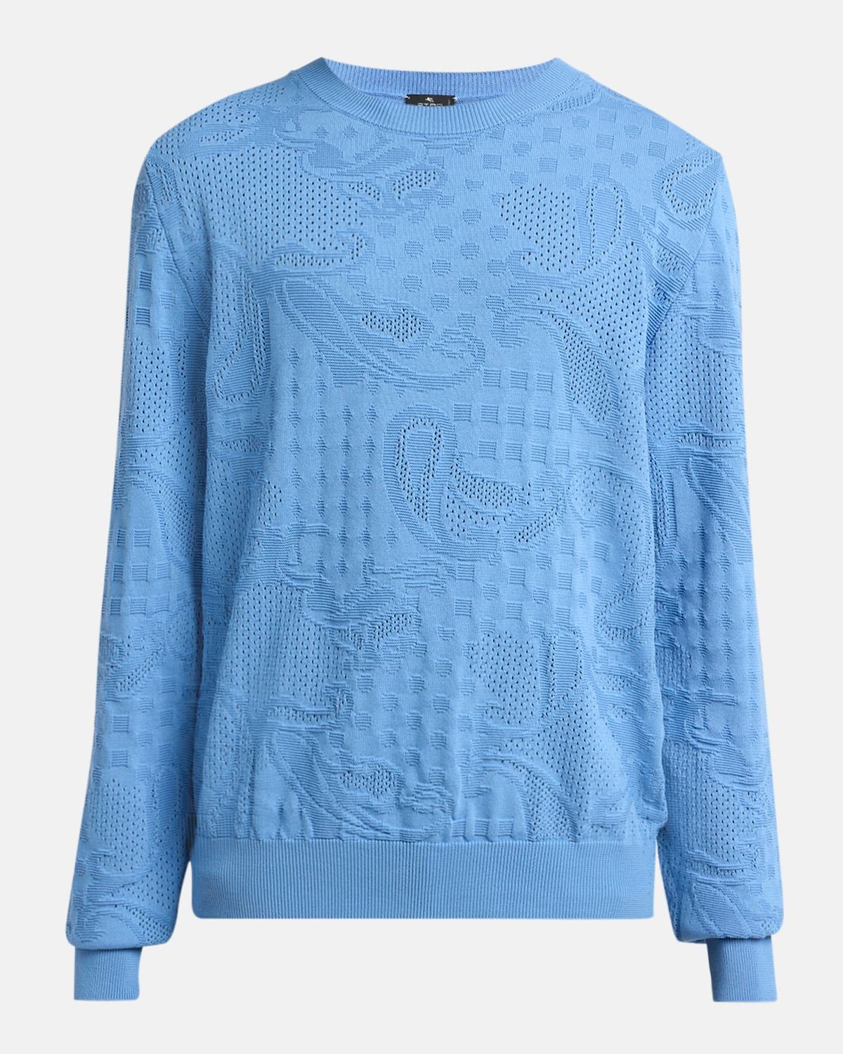 Men & apos;s Cotton Tonal Paisley Crewneck Sweater