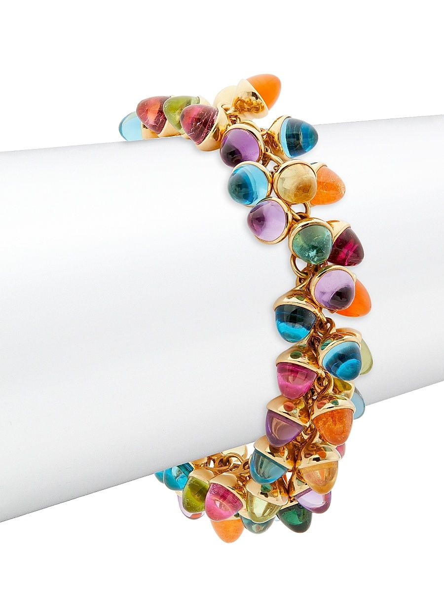 Women's Mikado 18K Gold & Multi-Stone Bracelet - Gold Multi