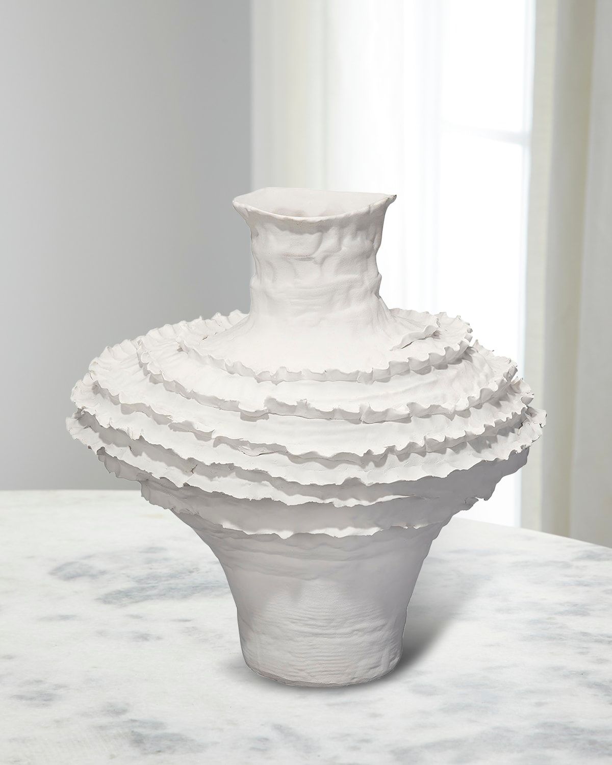 Ruffle Vase, 15"