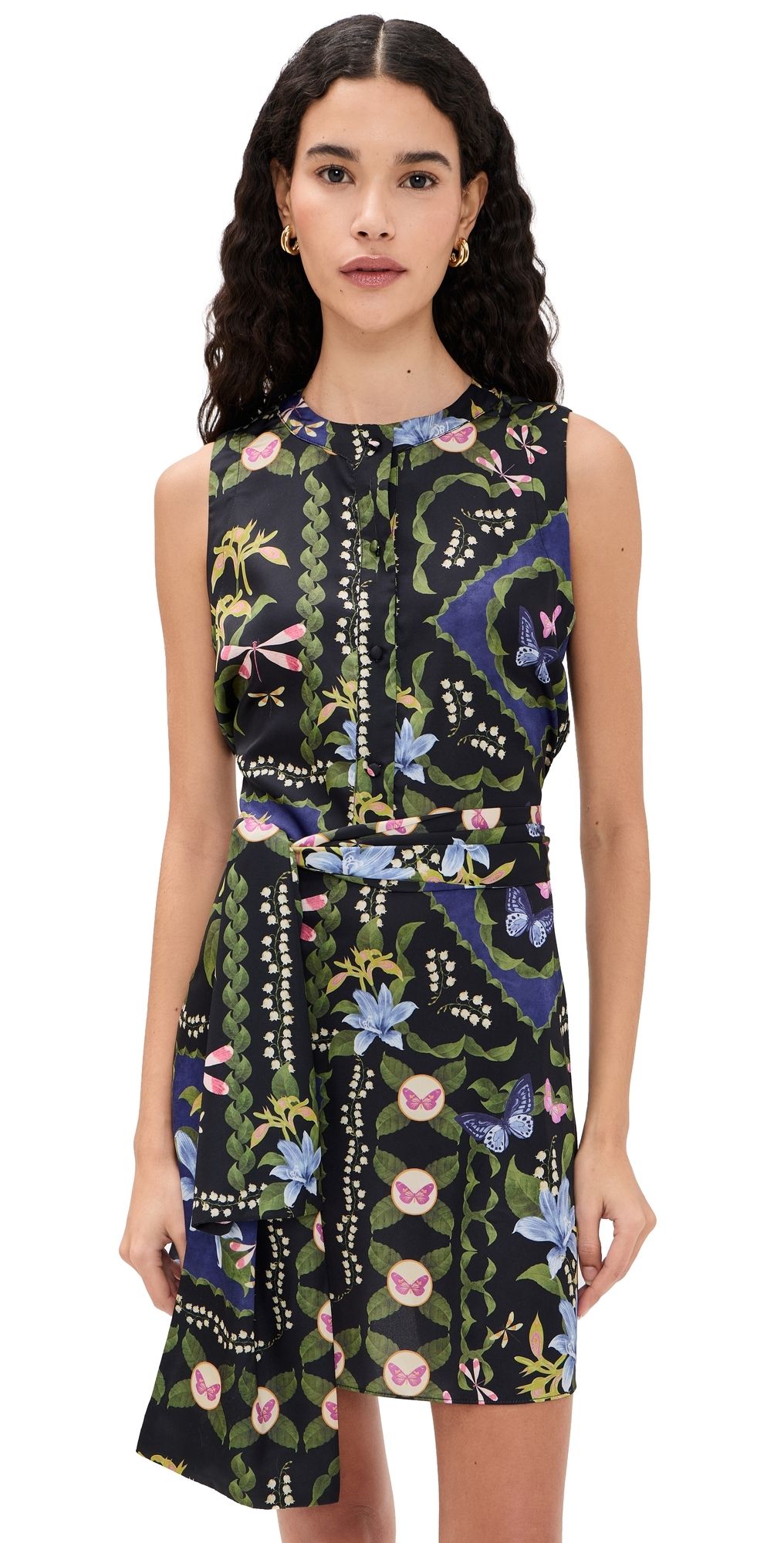 MISA Clover Dress PATCHWORK BUTTERFLY M