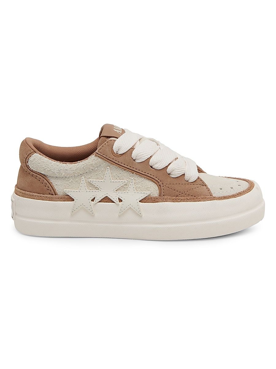 Women's Sunset Skate Leather Platform Sneakers - Camel - Size 5