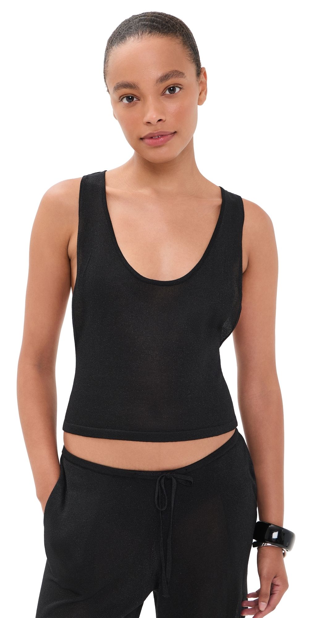 Lioness Bare Cami Noir XS