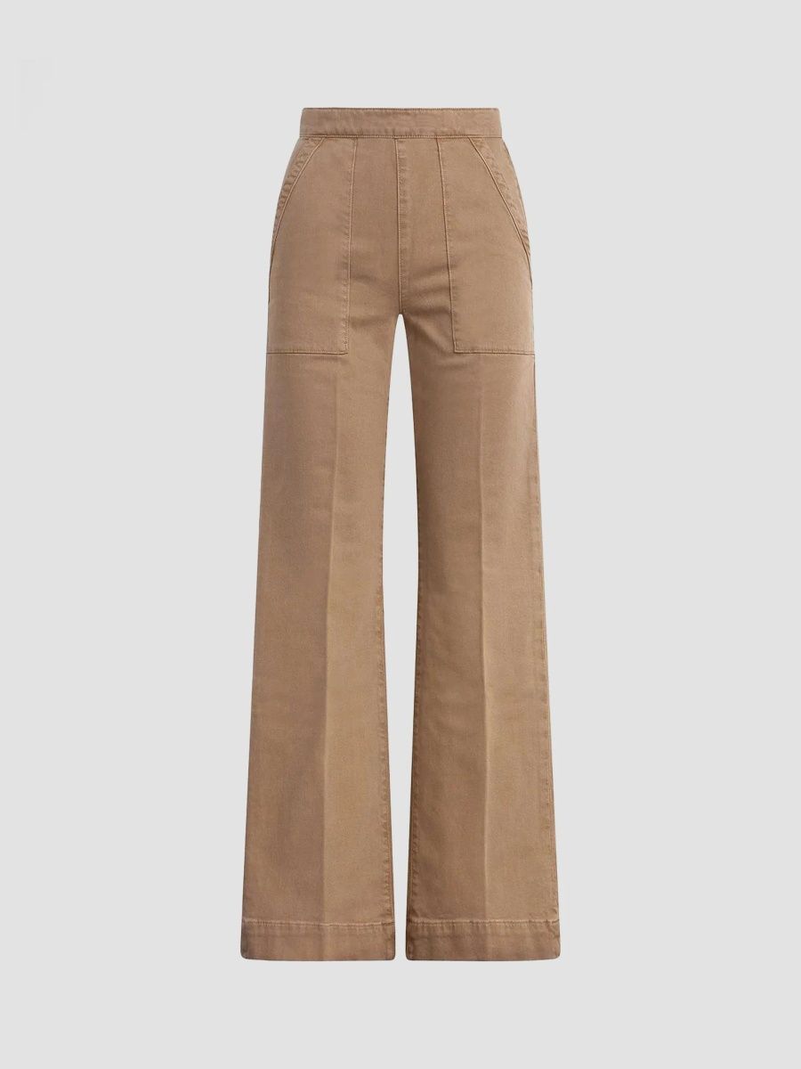 Joe's Jeans Women's The Side Zip Wide-Leg Pants - Desert Tan - Size 27