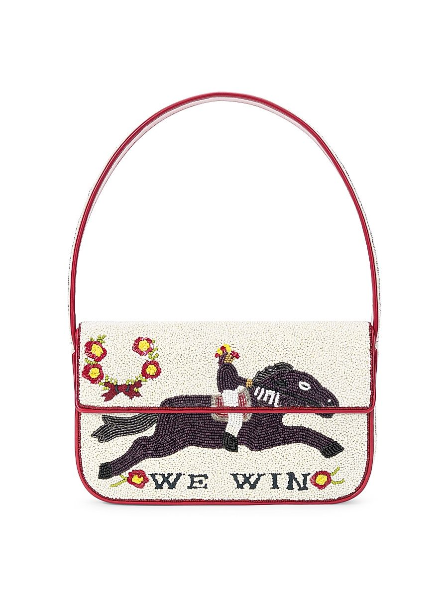 Women's Tommy Beaded Top Handle Bag - Derby