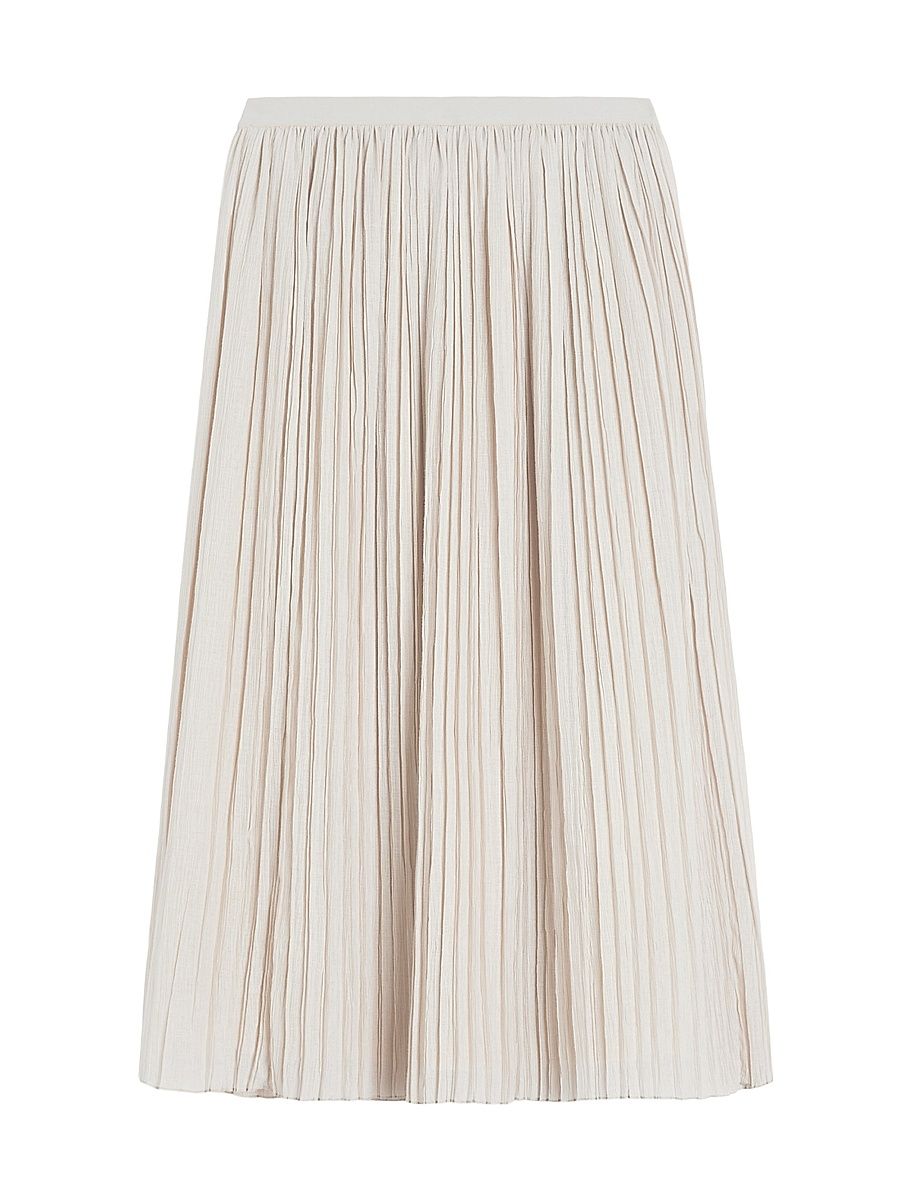 Women's Crepon Jersey Skirt - Beige - Size XL