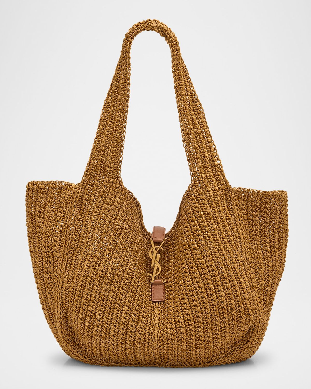 Le 5 À 7 Bea YSL Tote Bag in Cord and Leather