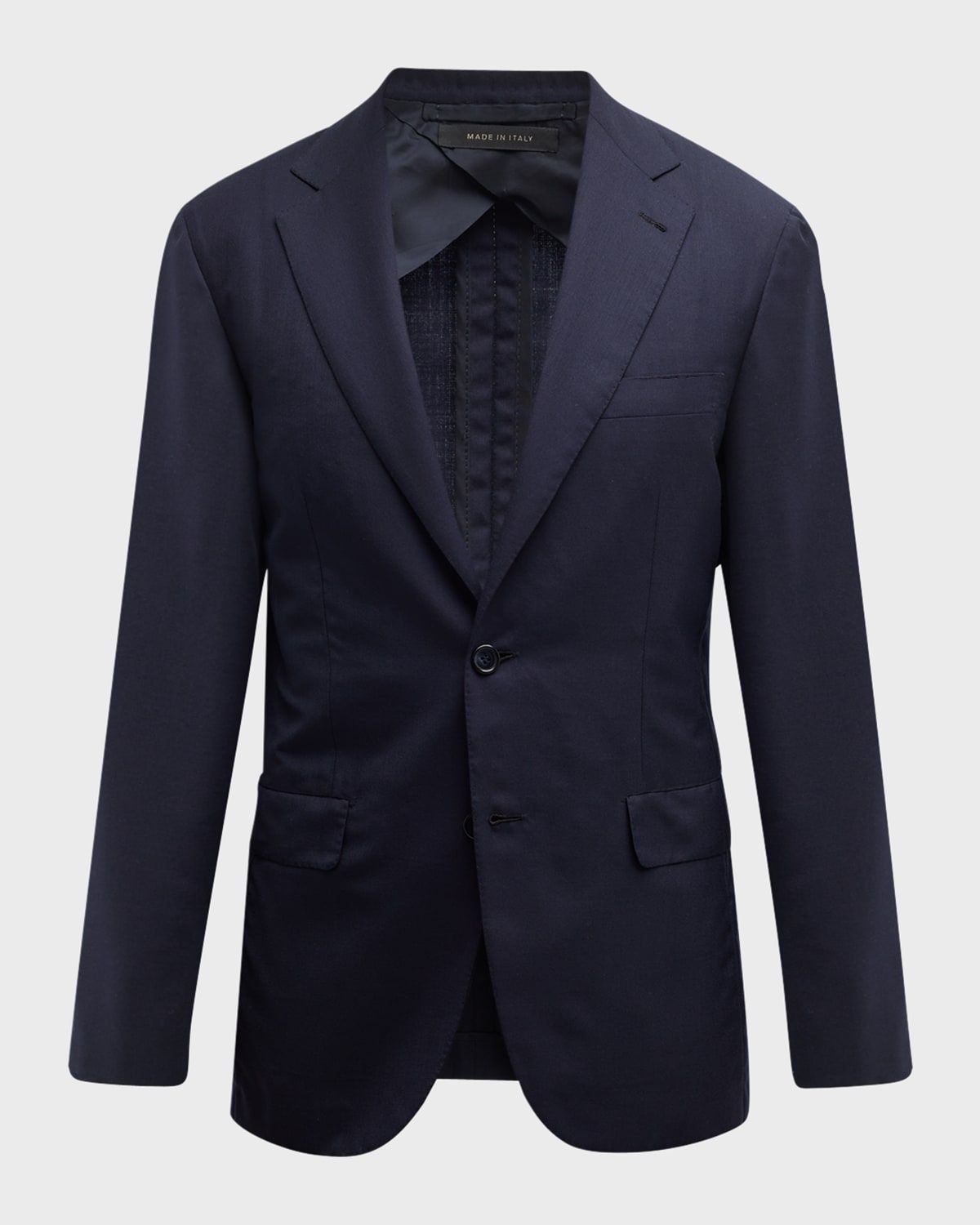 Men & apos;s Solid Wool-Silk Blazer