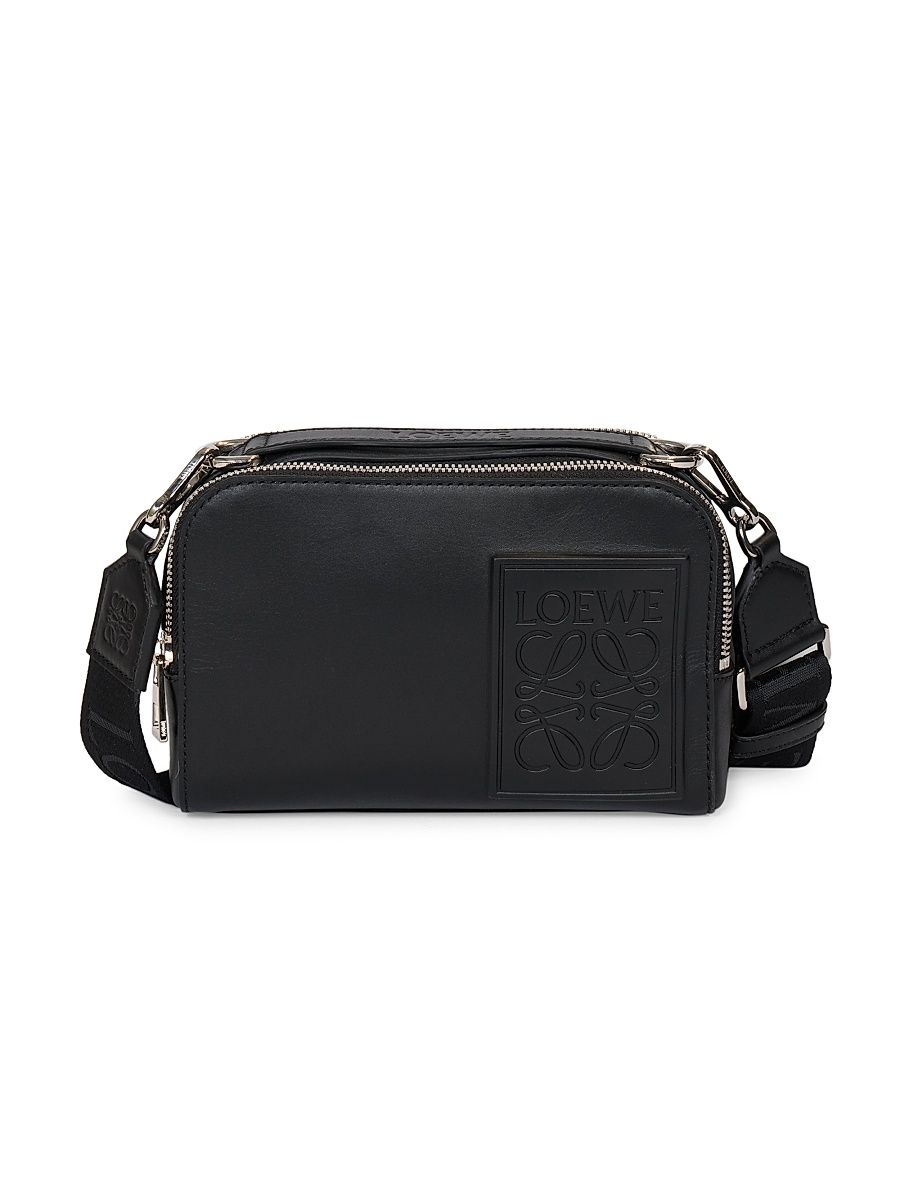 Men's Mini Camera Crossbody Bag - Black