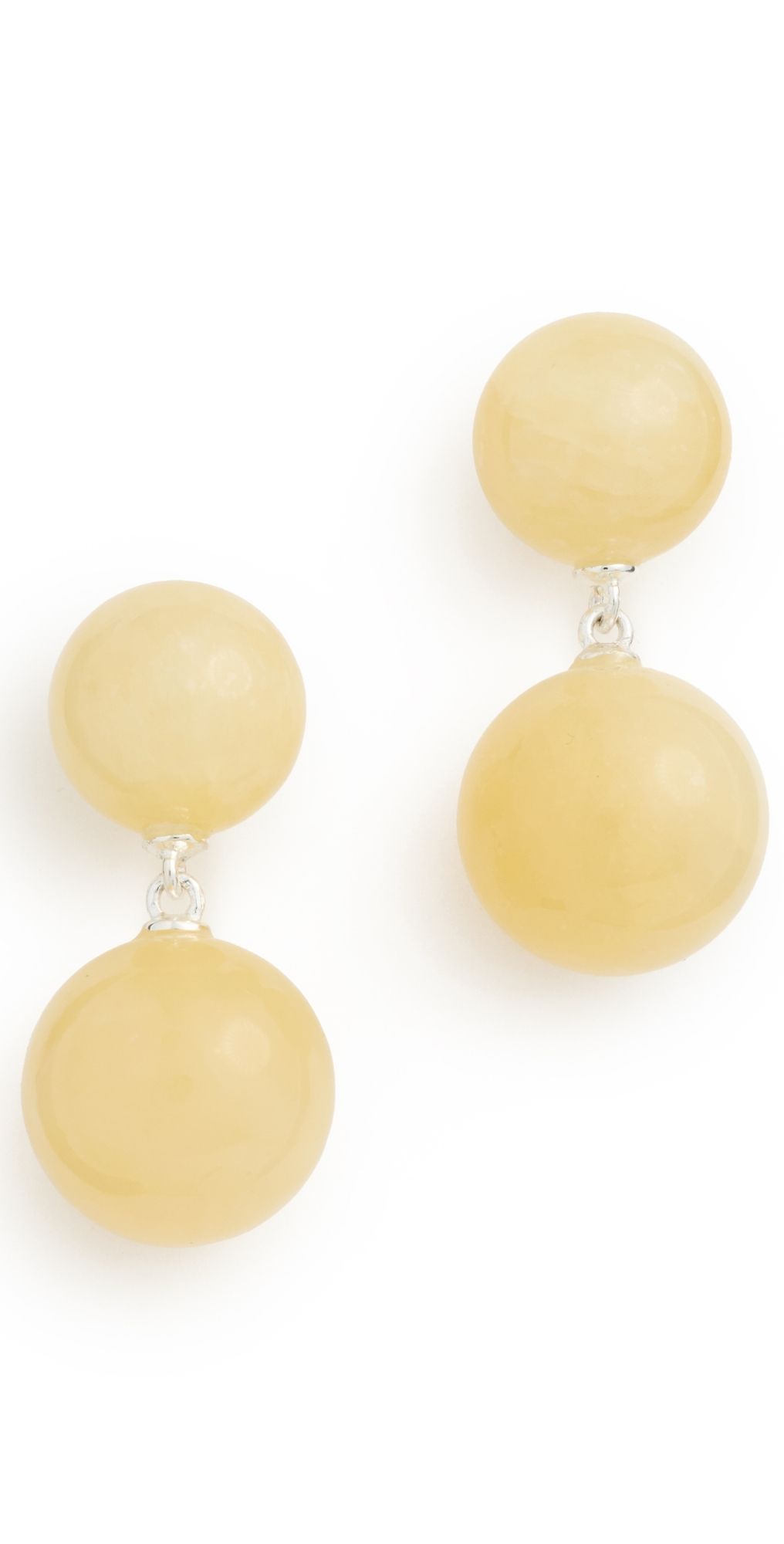 LIÉ STUDIO The Hannah Earrings Beige Topaz Jade One Size