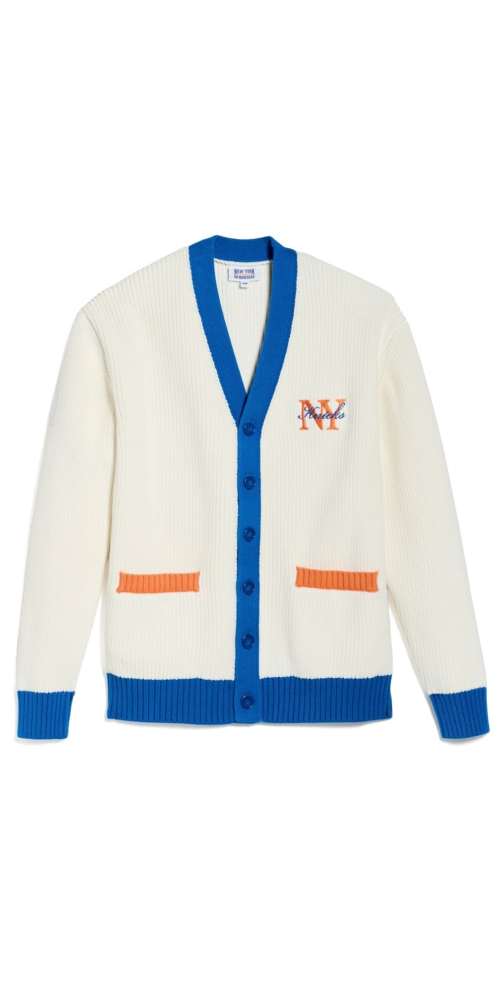 New York or Nowhere Knicks Rafters Cardigan Off White 2XL