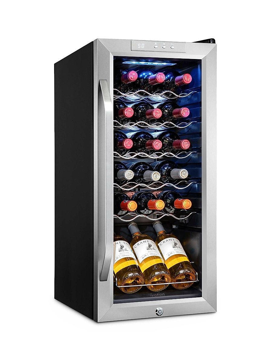 Freestanding Wine Fridge - Grey