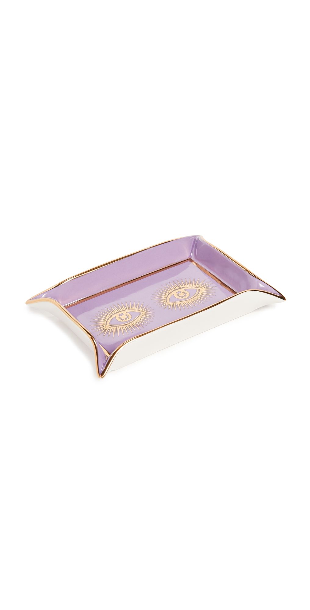Jonathan Adler Eyes Valet Tray Purple/Gold One Size