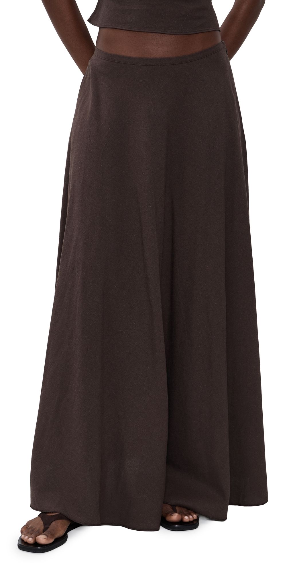 Lioness Halcyon Maxi Skirt Brown L