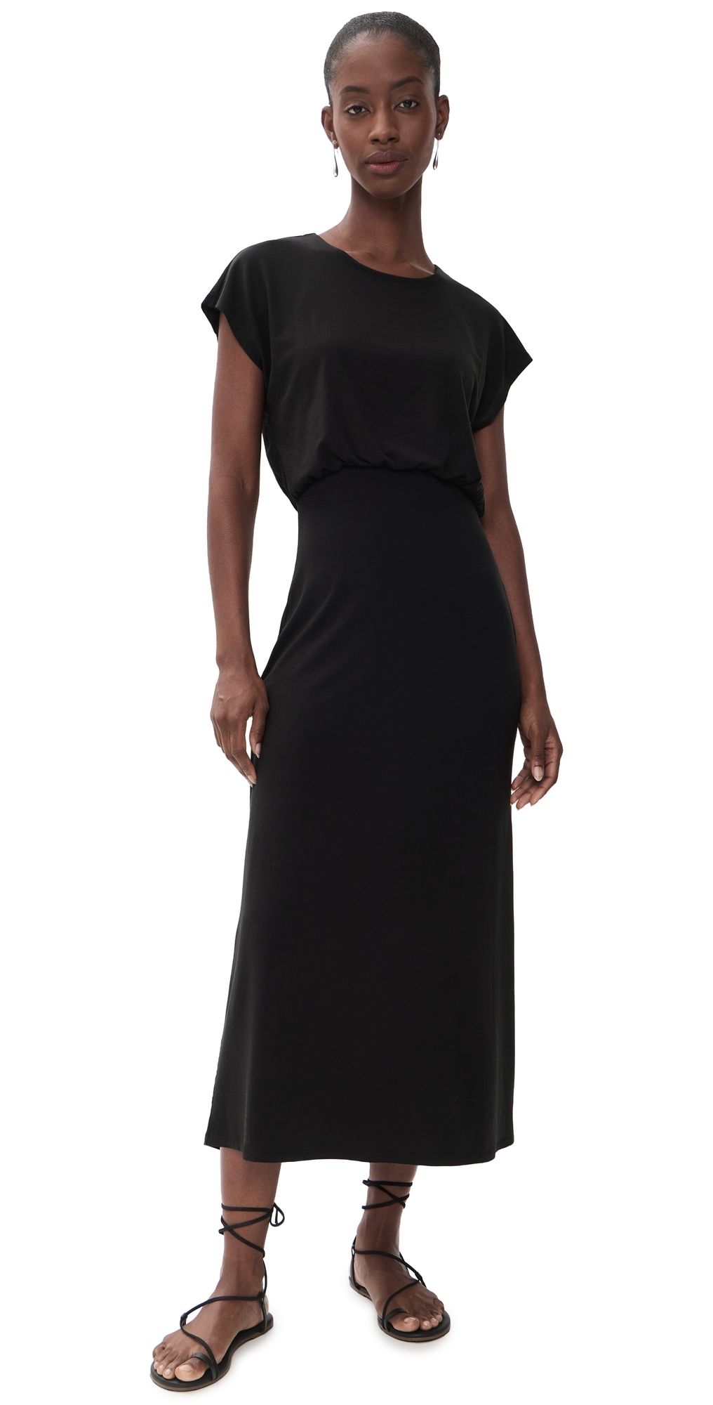 Z Supply Anika Midi Dress Black S
