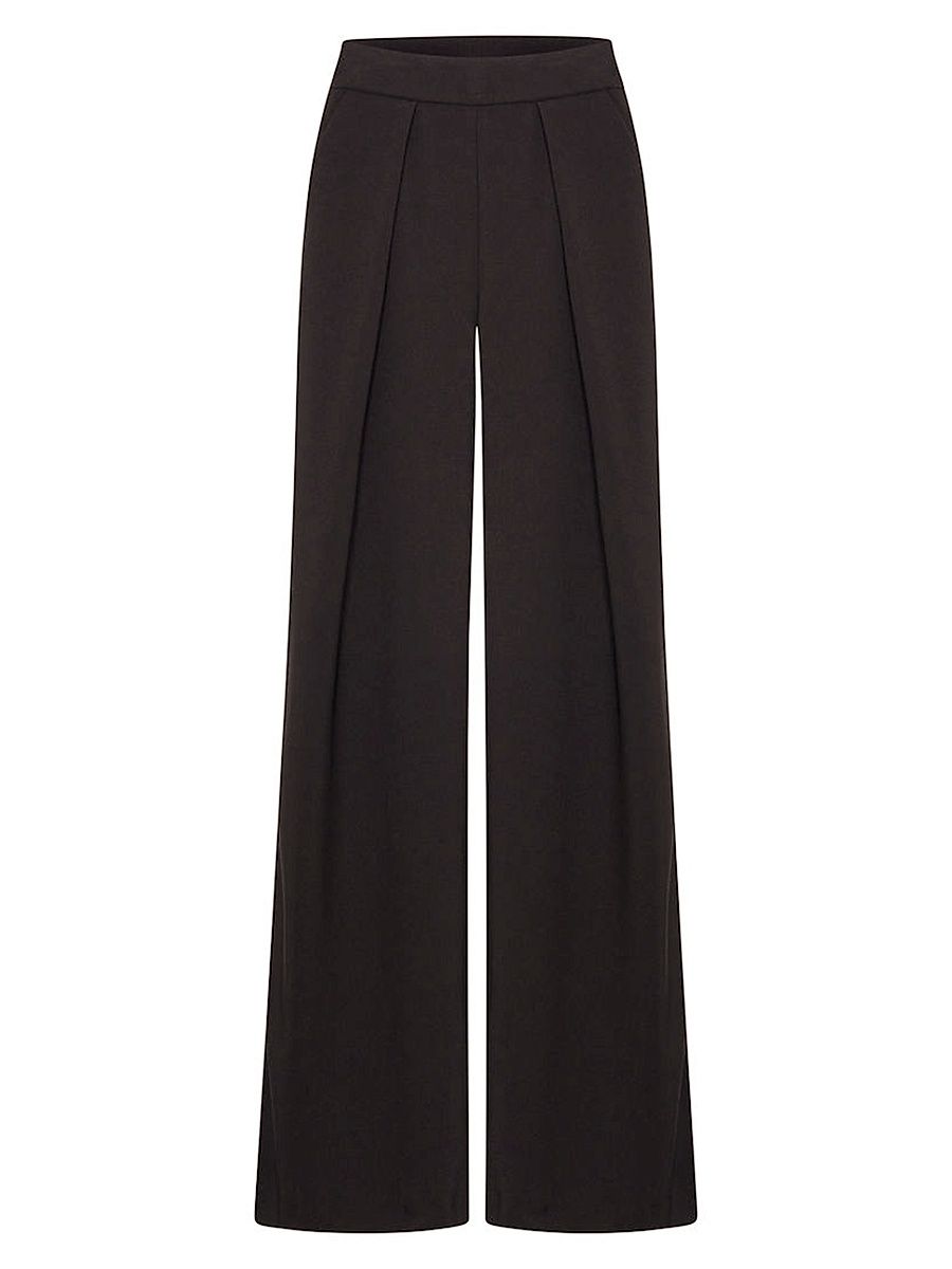 Women's Marissa High-Rise Wide Leg Pants - Black - Size Large