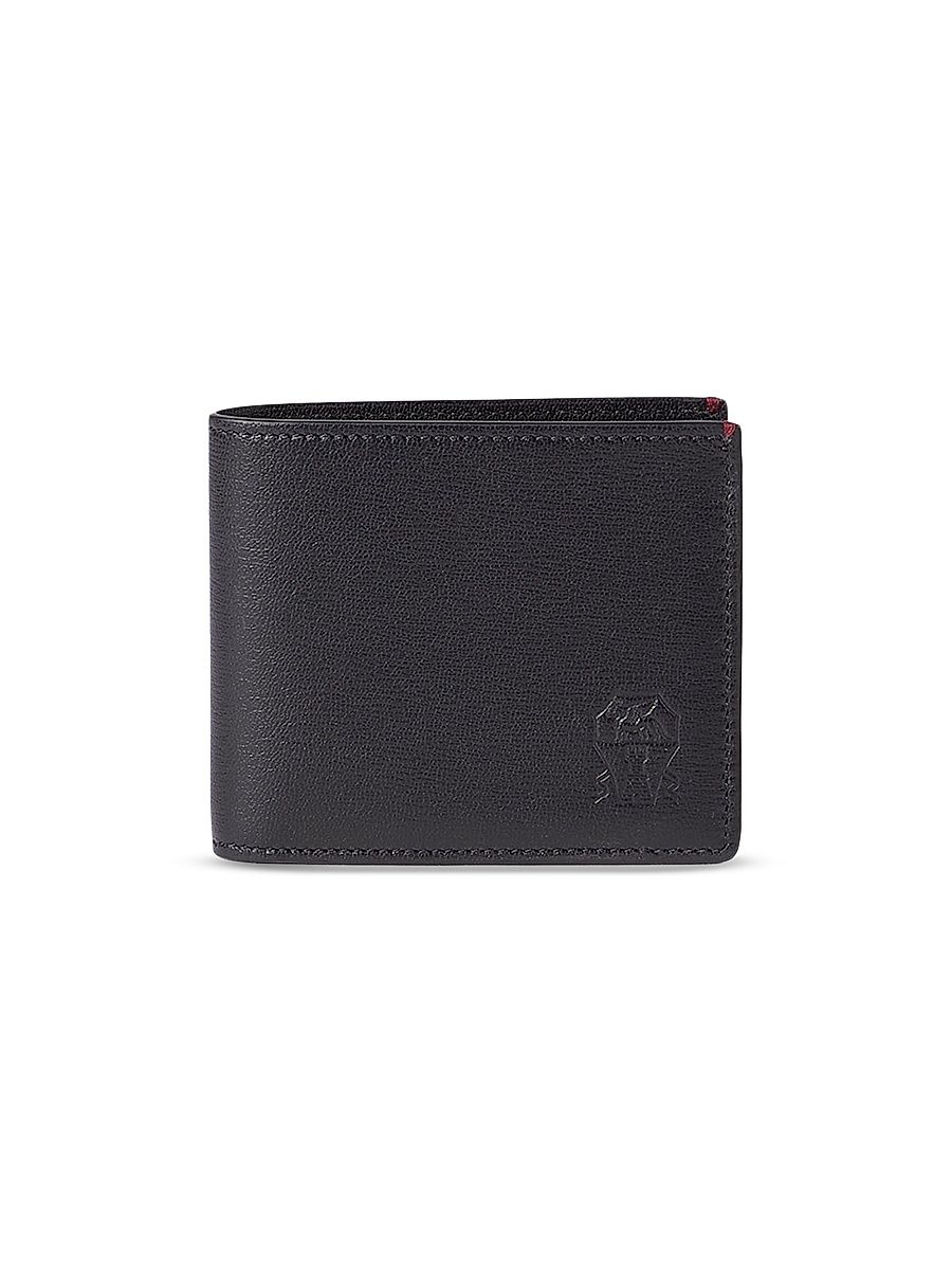 Men's Grained Leather Wallet - Black