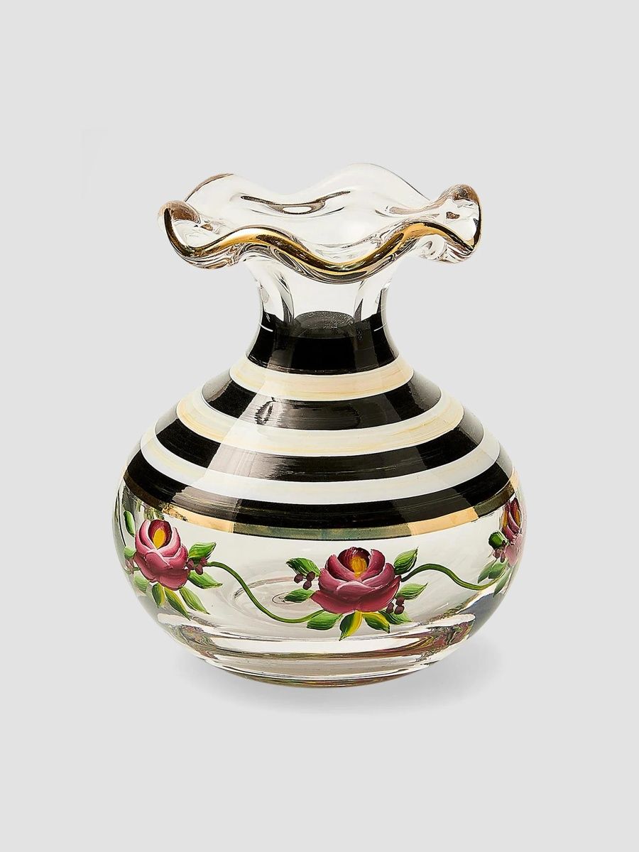 MacKenzie-Childs Carnival Bud Glass Vase