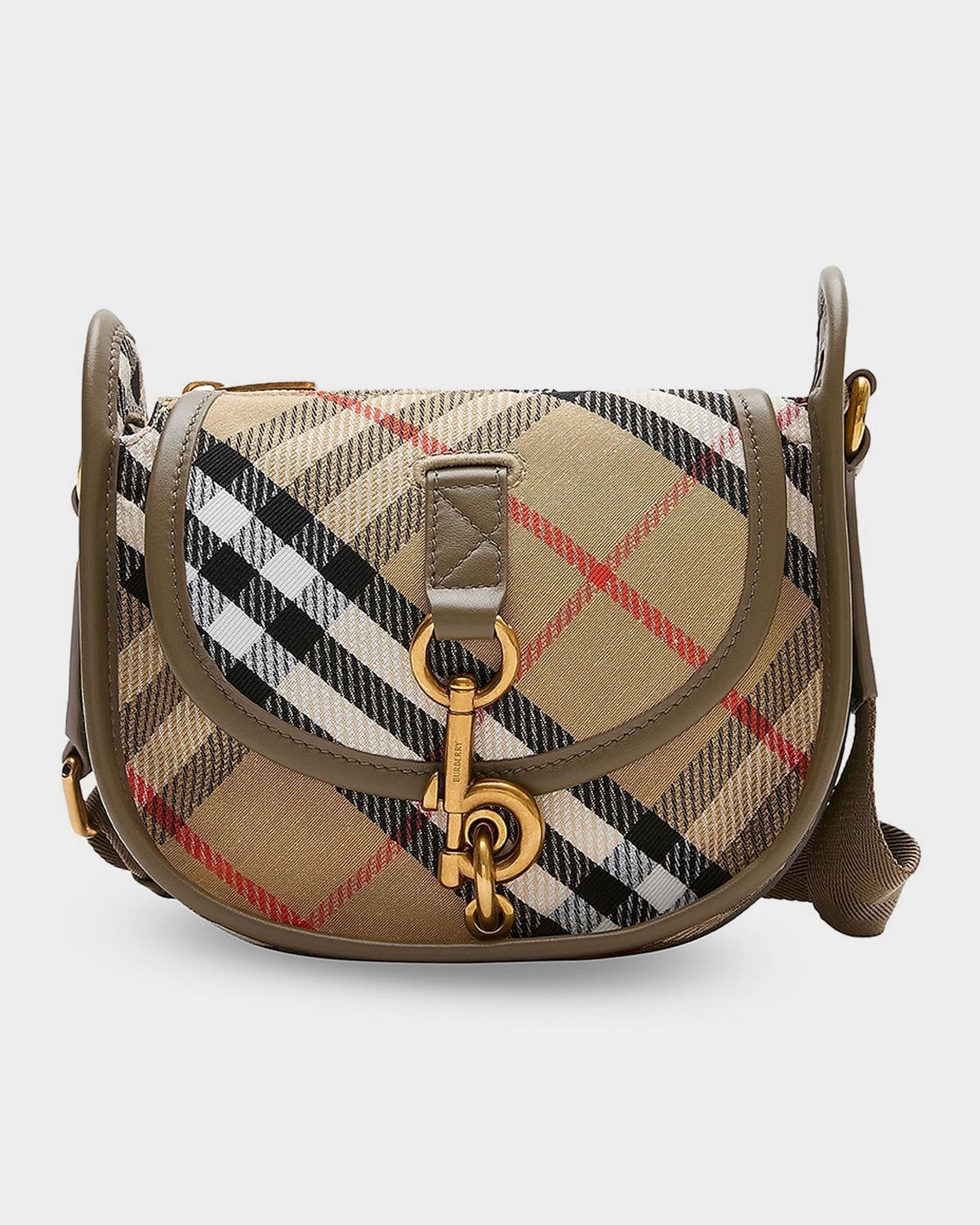 Mini B Clip Check Messenger Bag