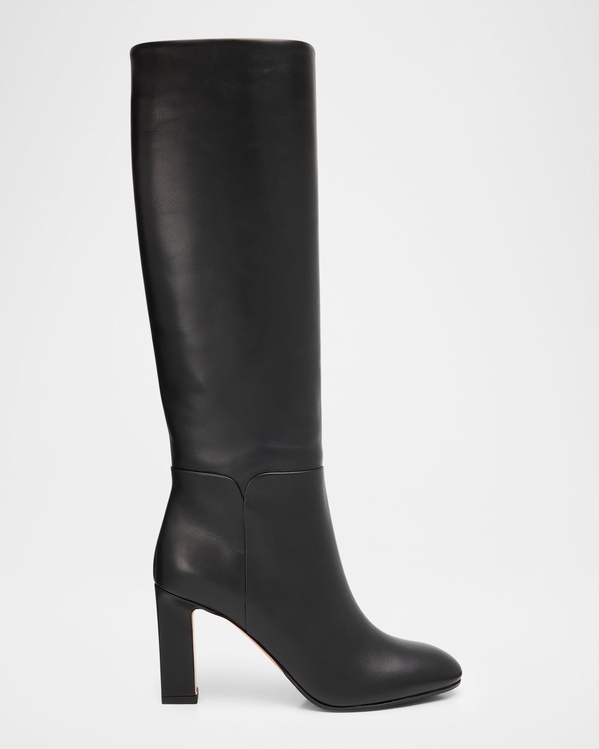 85mm Sellier Leather Knee-High Boots