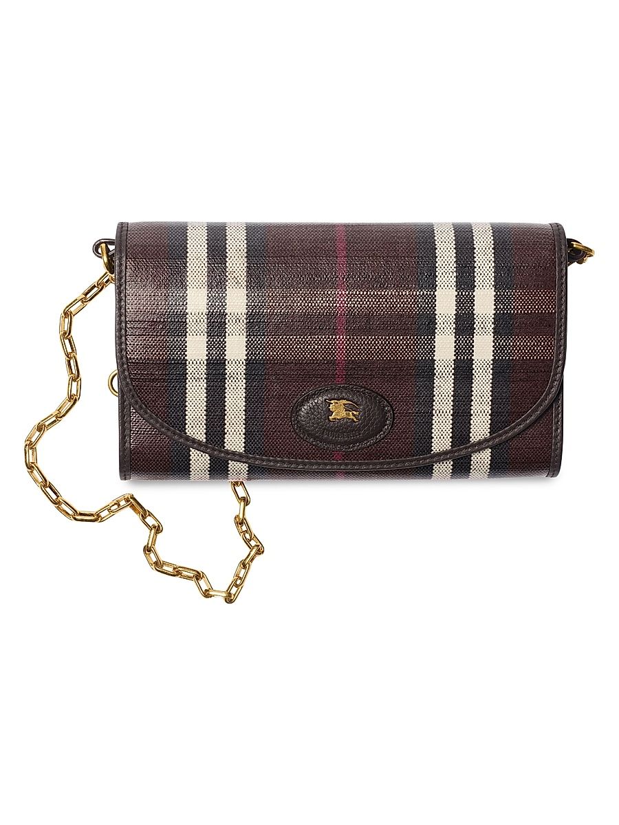 Women's Highlands Check Wallet - Mahogany