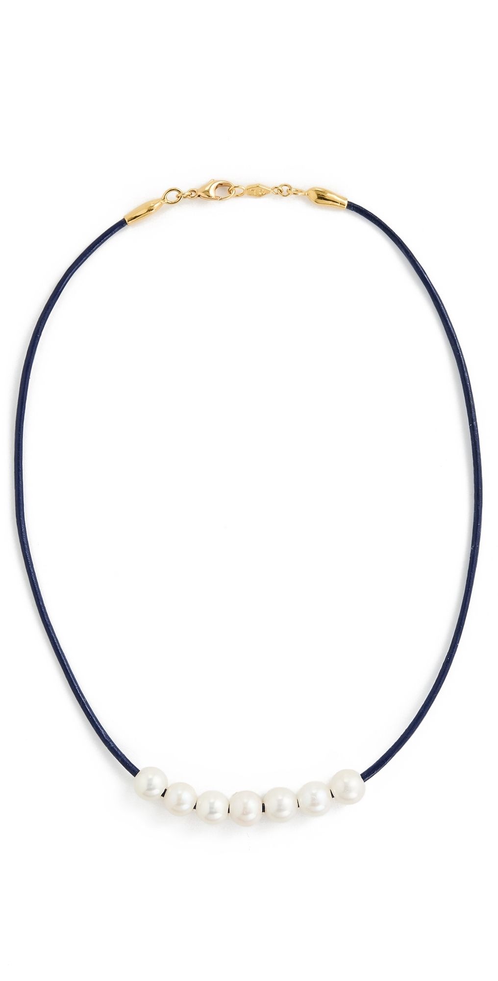 Chan Luu 18k Gold Plated Sterling Silver Necklace Royal Blue One Size