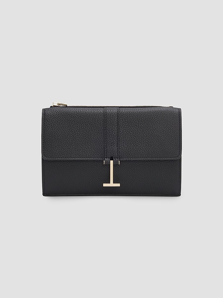 Women's Kara Leather Mini Bag On Chain - Black