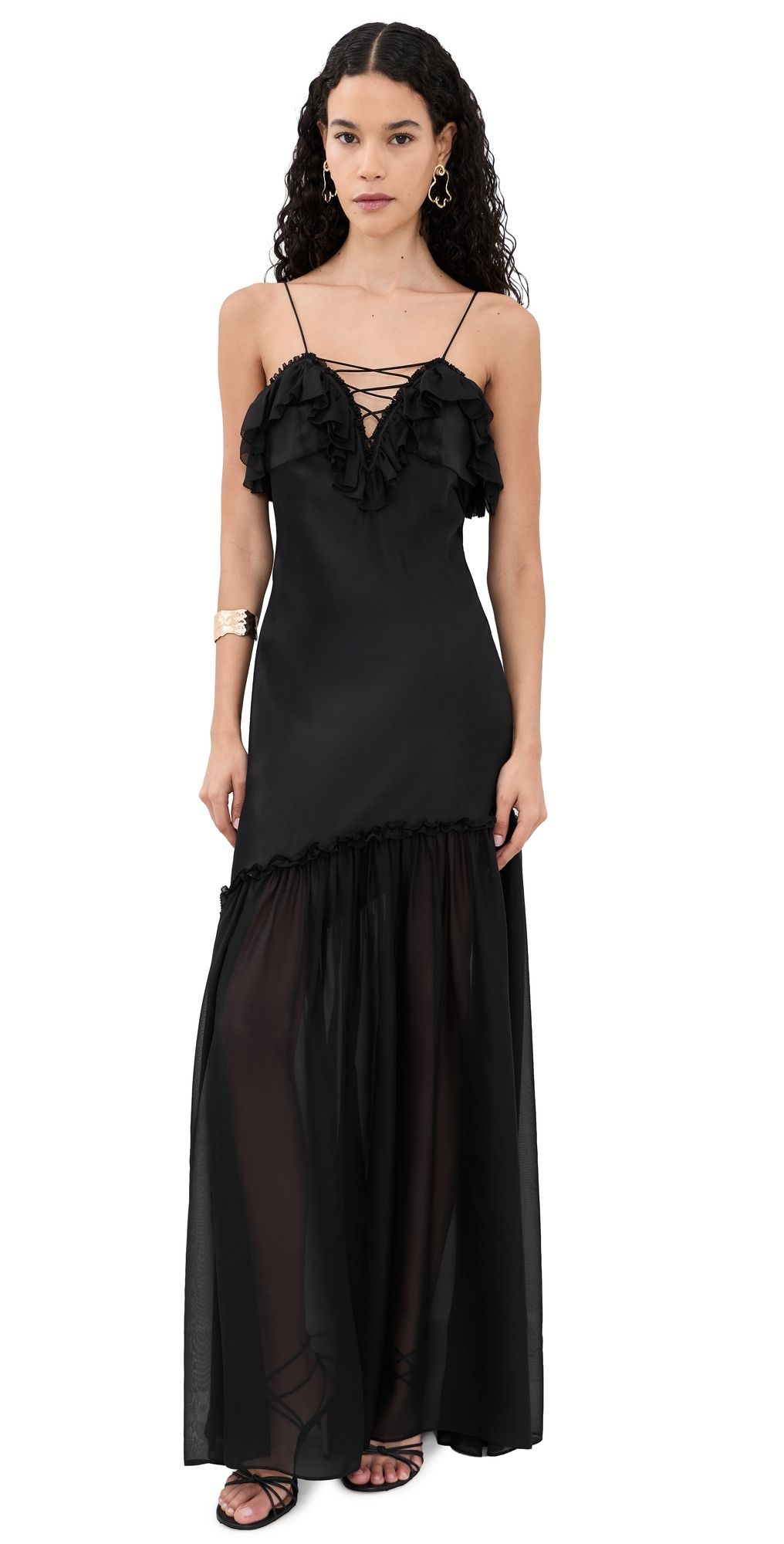 Ulla Johnson Elaria Silk Gown Noir 16