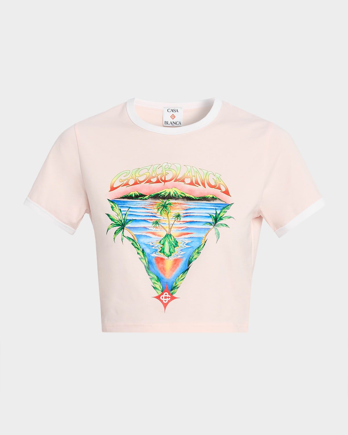 Innocence Triangle Graphic Crop T-Shirt