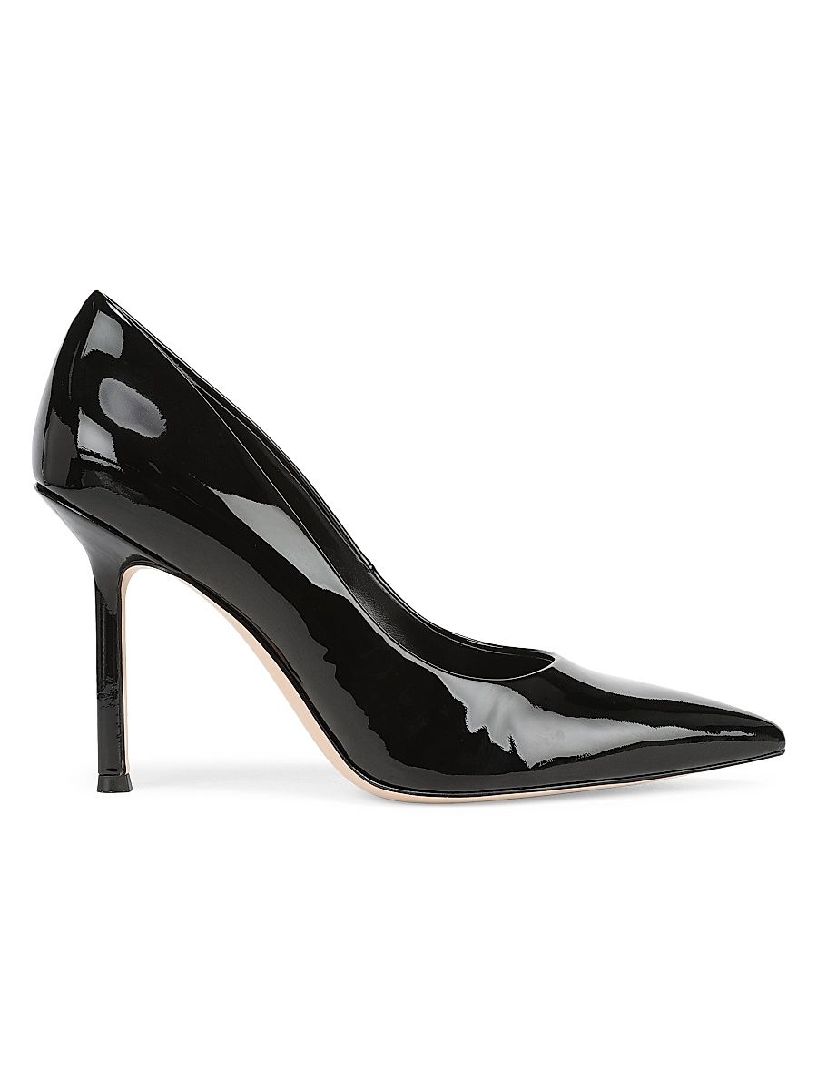 Women's Riley Leather 95MM Stiletto Pumps - Black - Size 11