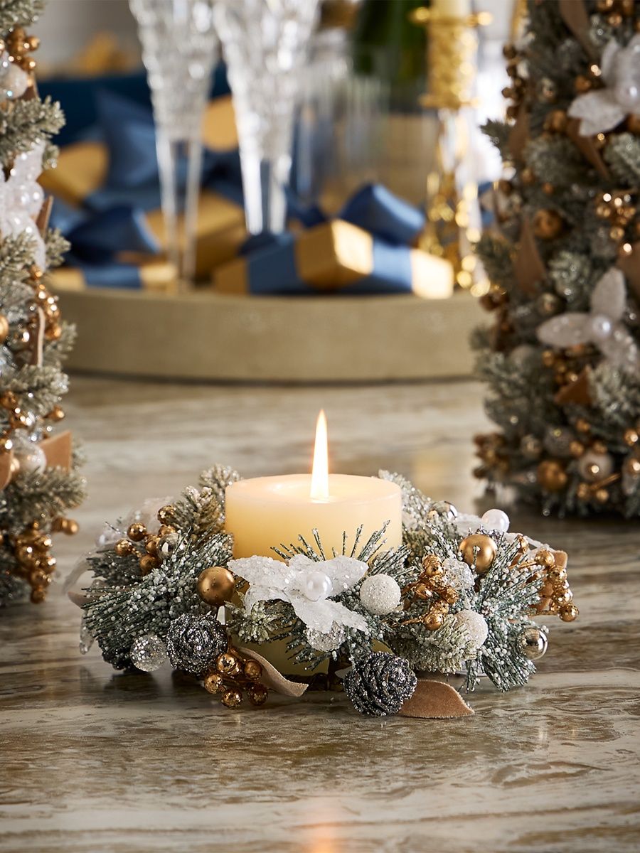 Winter Wonderland Candle Wreath