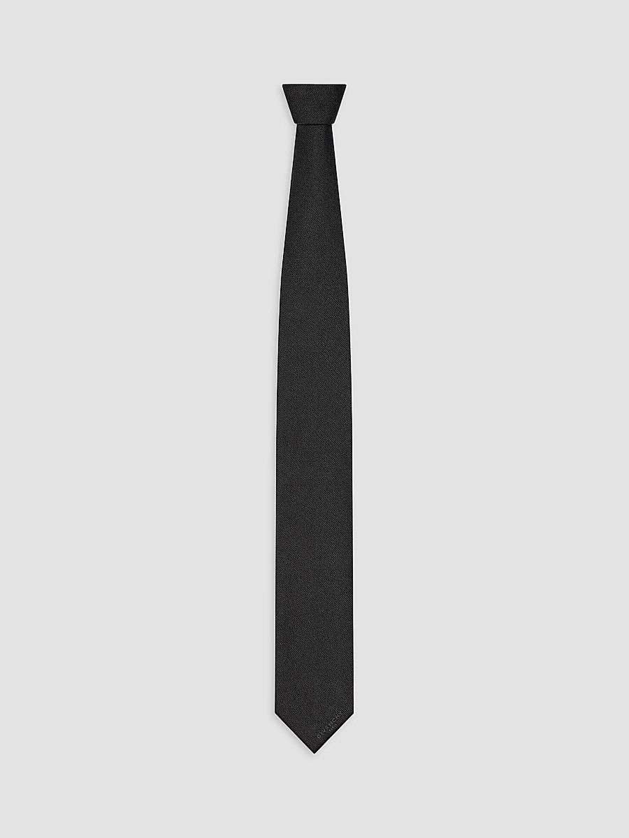 Givenchy Men's Paris Tie in Silk Gros Grain - Black