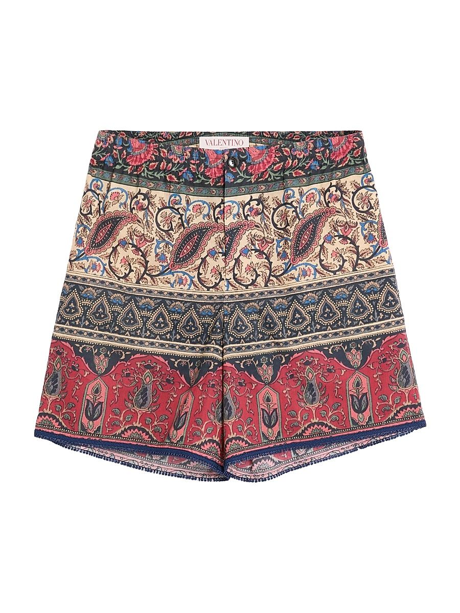 Men's Bermuda Shorts with Voyage Imaginaire Print - Size 40