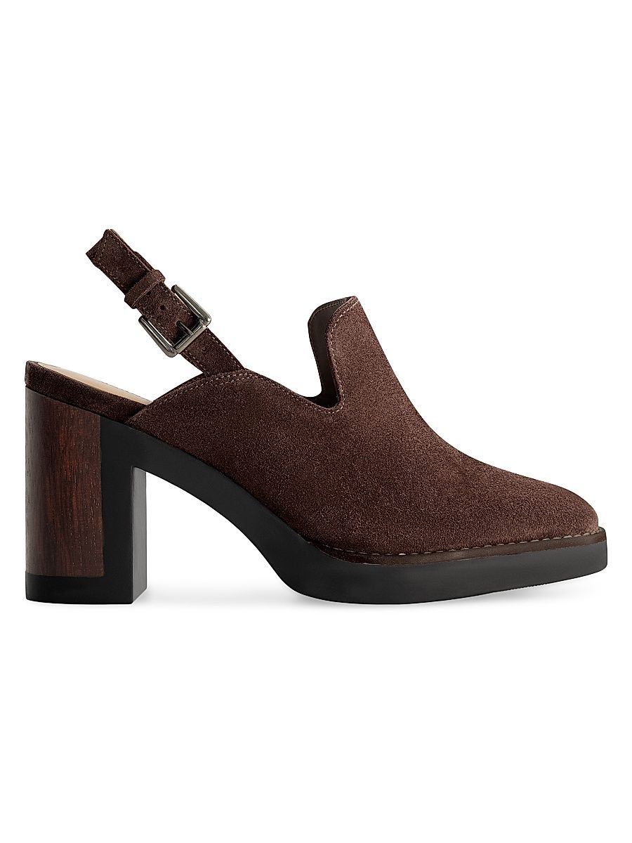 Women's Neza Slingback Clogs - Dark Chocolate - Size 11