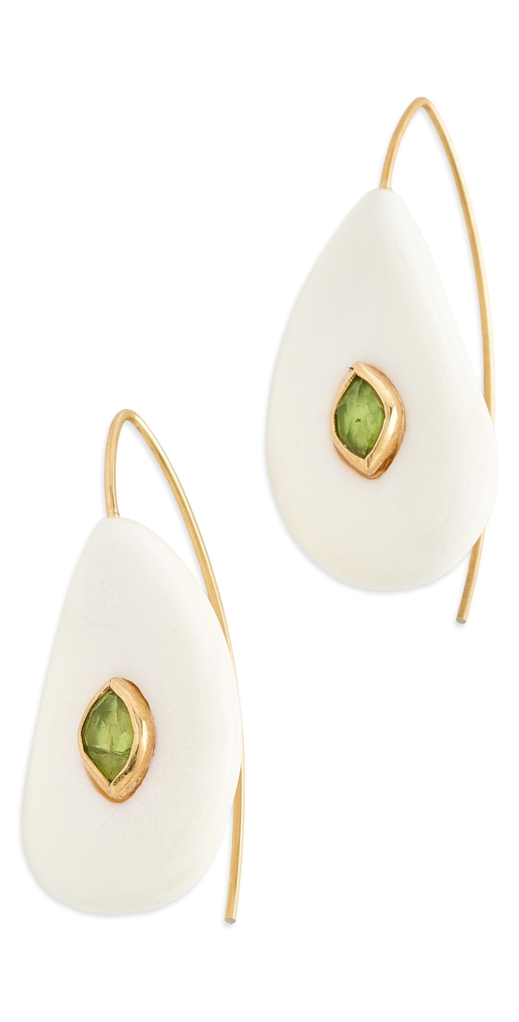 Chan Luu Pebble Earrings Peridot One Size