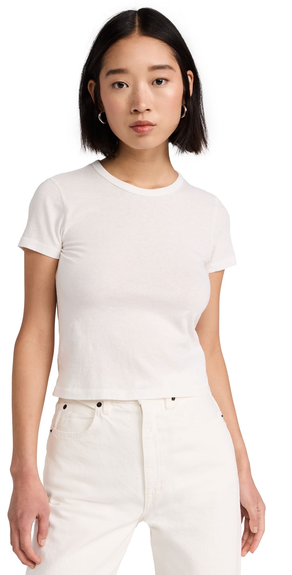 SLVRLAKE Baby Tee Natural White XS