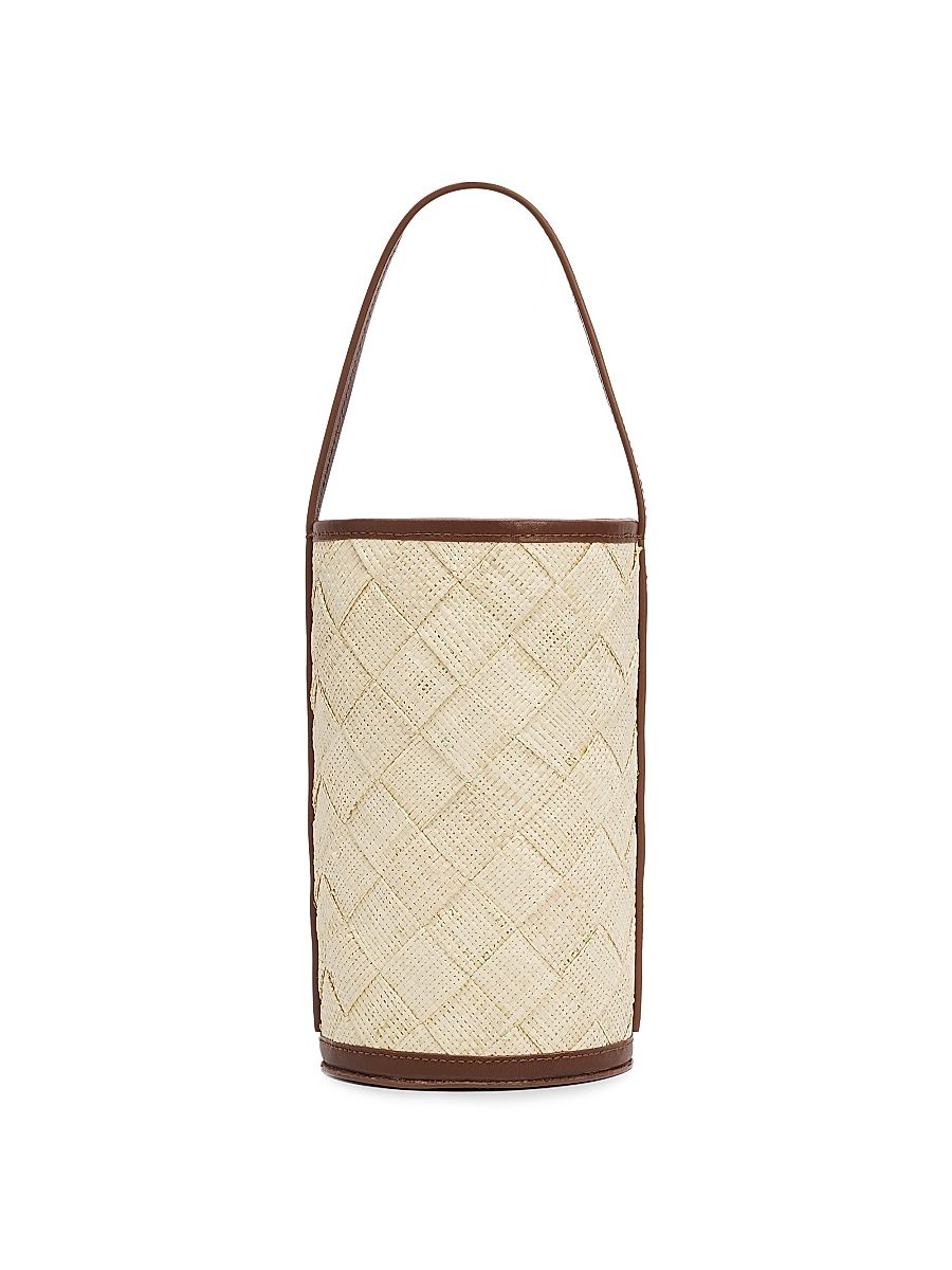 Women's The Cylinder Woven Straw Bag - Natural