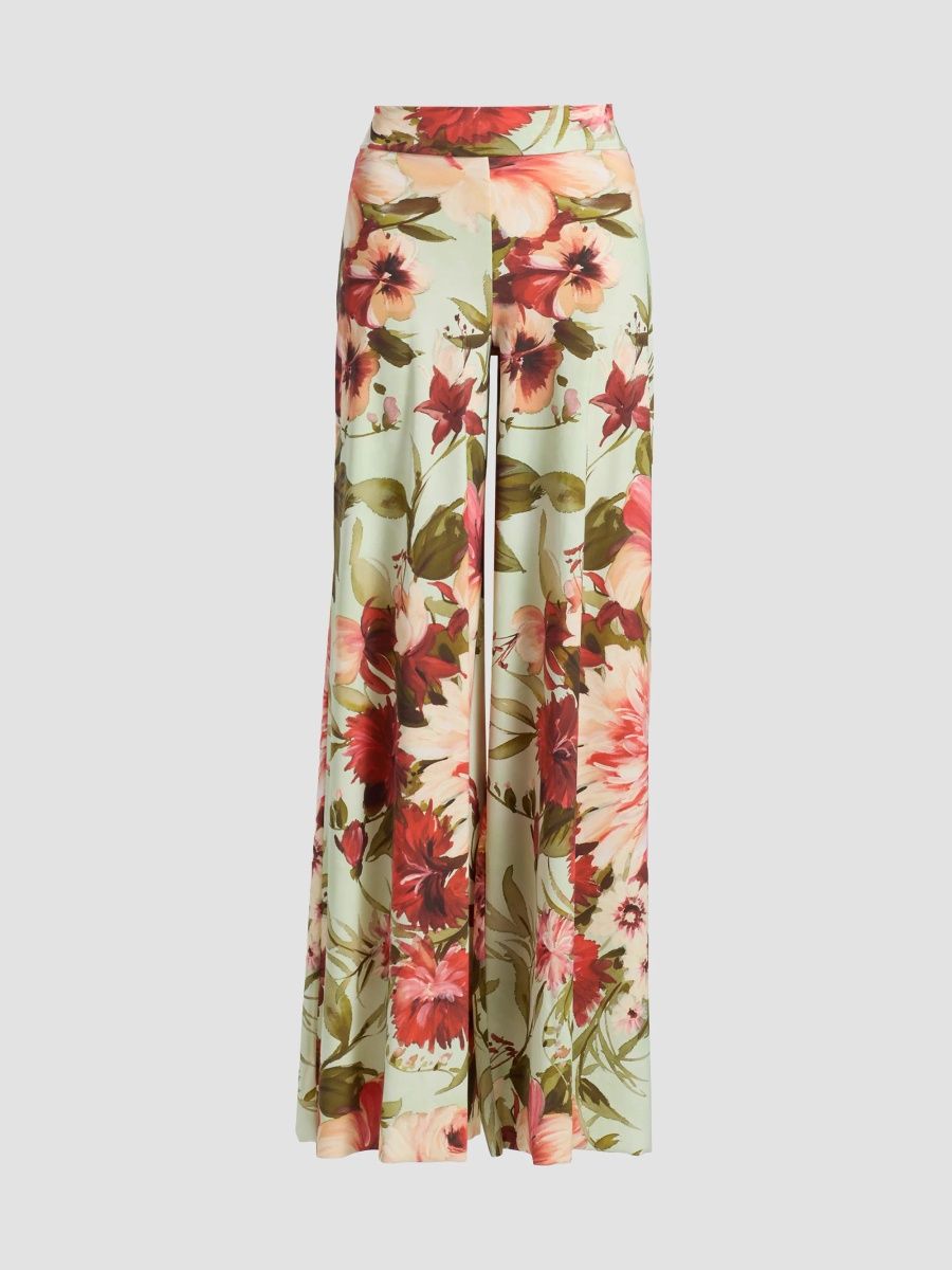 Chiara Boni La Petite Robe Women's Skyla Floral Wide-Leg Pants - Ingrid - Size 10