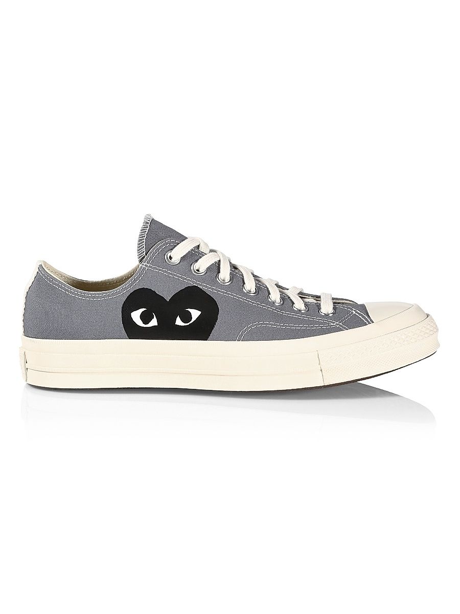 CdG PLAY x Converse Men's Chuck Taylor All Star Low-Top Sneakers - Grey - Size 12