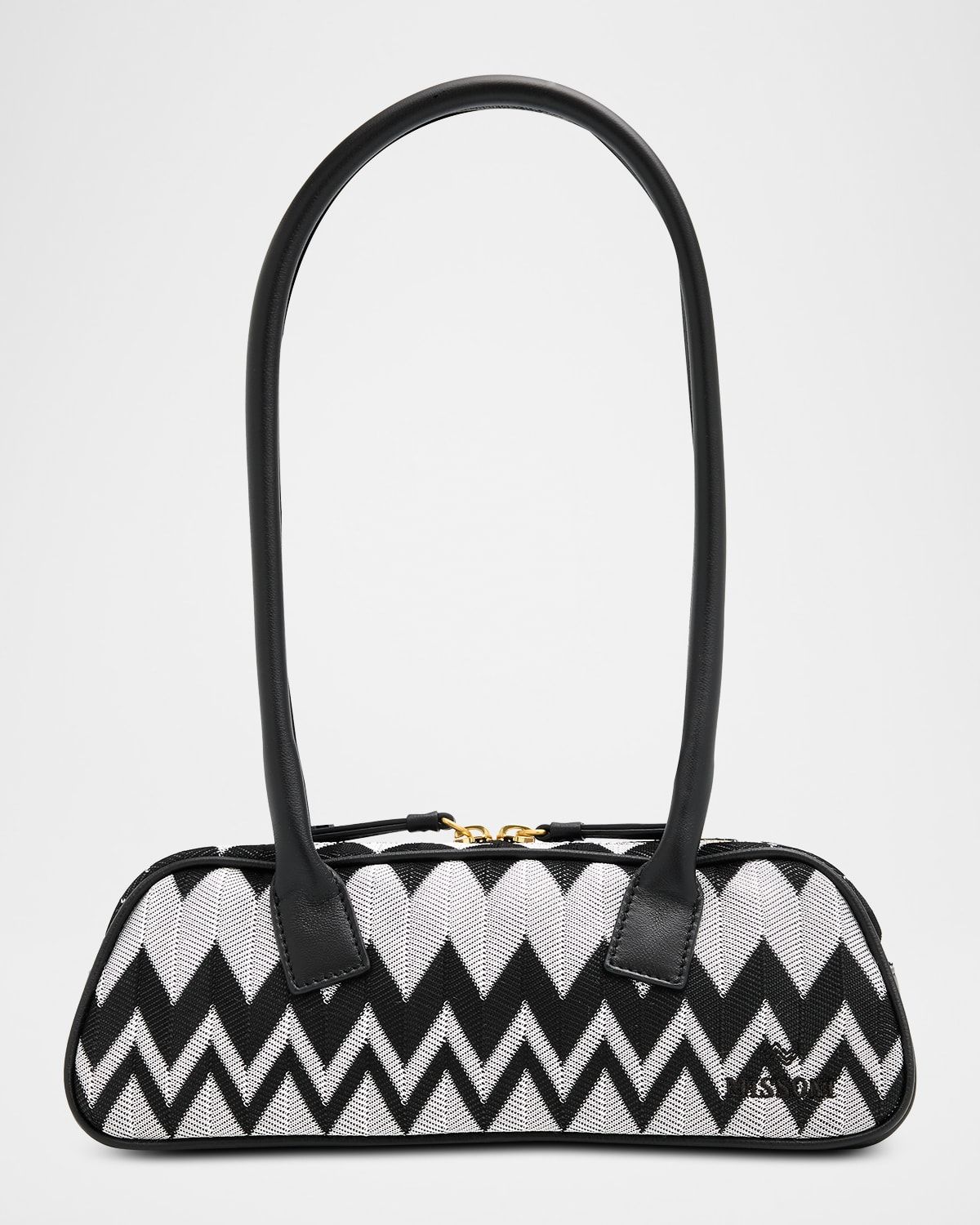 Optical Wave Cotton Bowling Shoulder Bag