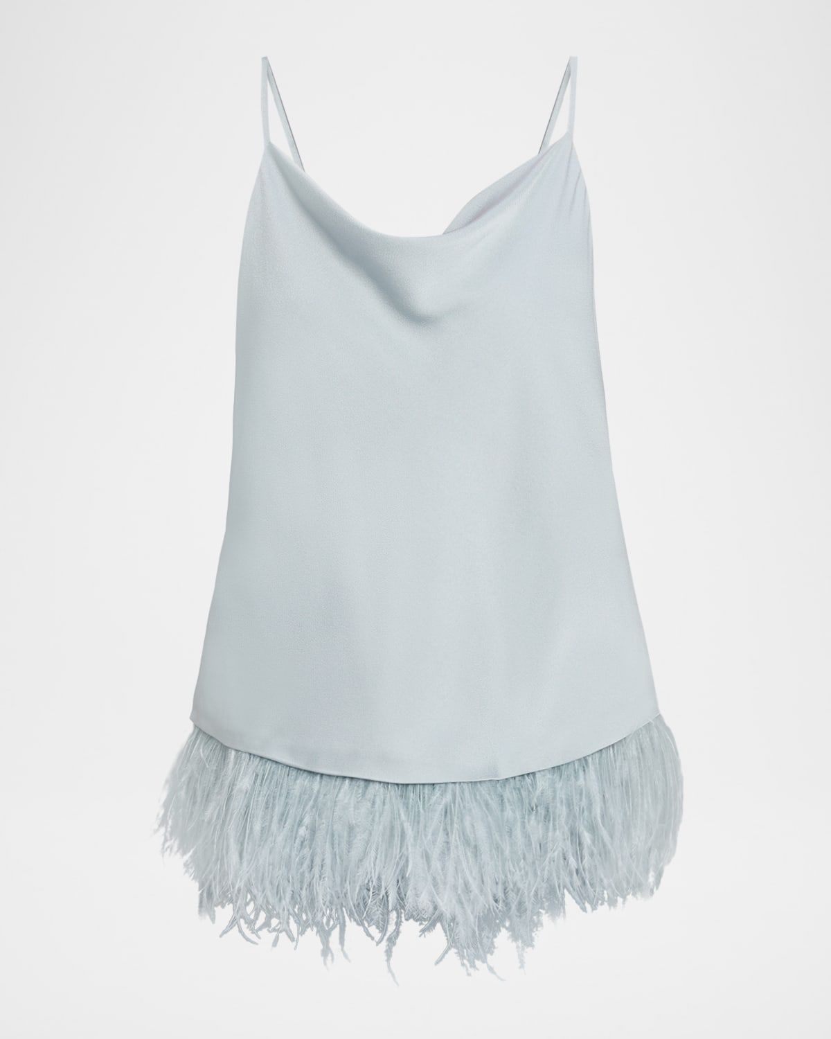 Eliza Feather Trimmed Camisole Top