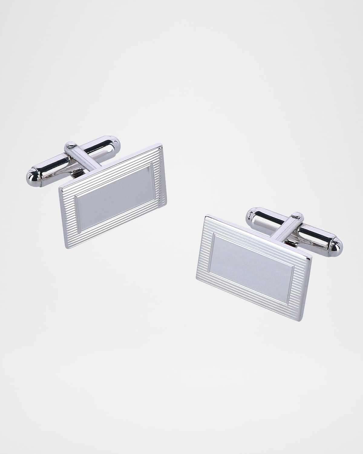 Men & apos;s Sterling Silver Rectangle Cufflinks